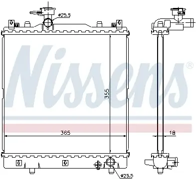 Radiator apa racire motor SUZUKI ALTO 1.1 intre 2004-2008