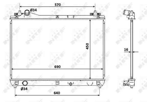 Radiator apa racire motor SUZUKI GRAND VITARA II 2.0 2.4 dupa 2005