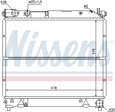 Radiator apa racire motor SUZUKI VITARA 1.9D 2.0D 12.94-03.99