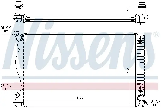 Radiator apa racire motor (transmisie automata) AUDI A6, A6 ALLROAD 2.0-3.2 intre 2004-2018