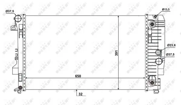 Radiator apa racire motor (transmisie automata) MERCEDES VIANO (W639), VITO MIXTO (W639), VITO (W639) 2.0D-3.7 dupa 2003