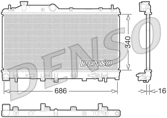 Radiator apa racire motor (transmisie automata) SUBARU LEGACY V, OUTBACK 2.0 2.5 dupa 2009