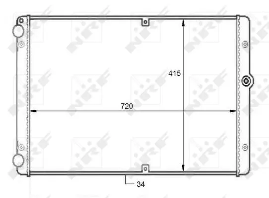 Radiator apa racire motor VW TRANSPORTER IV 2.5D intre 1998-2003