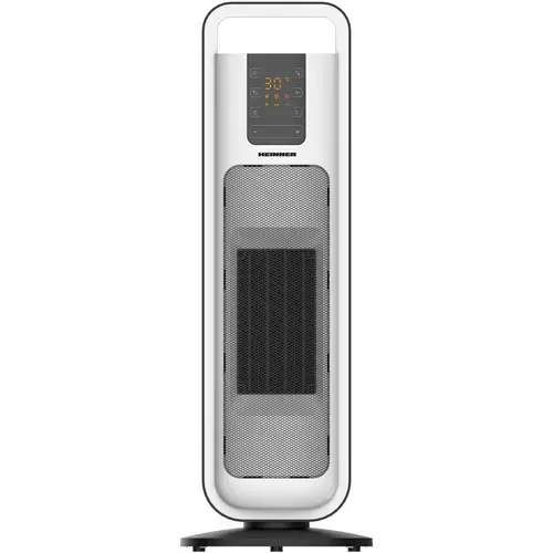 Radiator ceramic Heinner HCH-L2000WH, 2000 W, Display LED, Control touch, Telecomanda, Functie Anti-Inghet, Functie ECO, Functie oscilare (Alb/Negru)