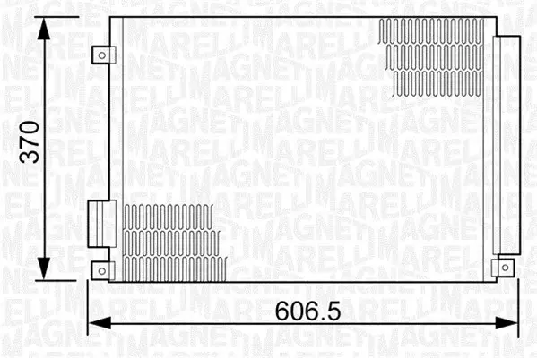 Radiator clima AC cu uscator ABARTH 500 595 695, 500C 595C 695C; FIAT 500, 500 C, 500L, PANDA; FORD KA; LANCIA YPSILON 0.9-1.4 dupa 2007