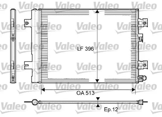 Radiator clima AC cu uscator DACIA DUSTER, LOGAN, LOGAN EXPRESS, LOGAN MCV, SANDERO; RENAULT LOGAN I 1.2-1.6LPG dupa 2004