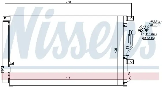 Radiator clima AC cu uscator HYUNDAI IX55 3.0D intre 2008-2012