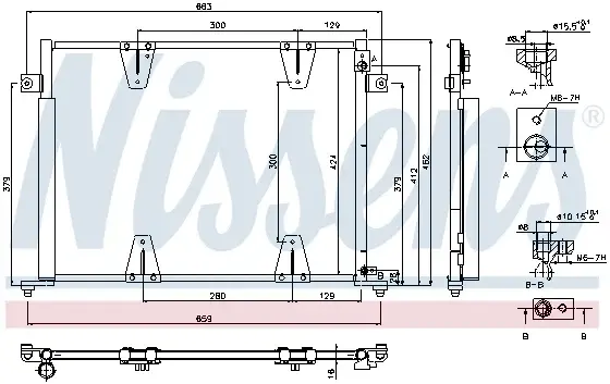 Radiator clima AC cu uscator SUZUKI GRAND VITARA I 2.7 intre 2001-2003