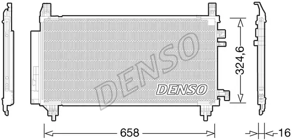 Radiator clima AC cu uscator TOYOTA YARIS 1.8 intre 2007-2011