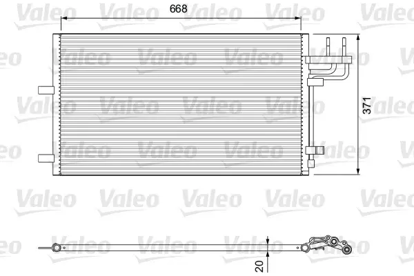 Radiator clima AC FORD C-MAX, FOCUS C-MAX, FOCUS II 1.4-2.5 intre 2003-2012