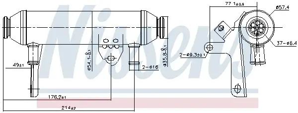 Radiator EGR potrivit FIAT DOBLO, DOBLO MINIVAN, IDEA; LANCIA MUSA 1.9D 10.01-