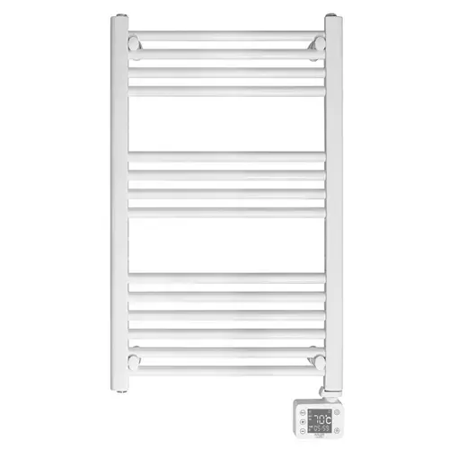 Radiator electric de baie Adler AD 7824, 600 W, IP24, Panou LED Tactil, 14 bare (Alb)