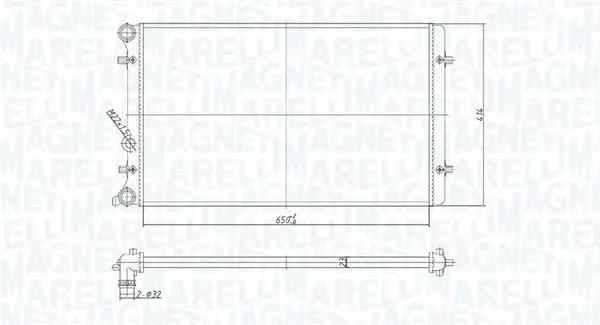 Radiator motor (Automat Manual) potrivit AUDI A3, TT; OPEL MOVANO A; SEAT LEON, TOLEDO II; SKODA OCTAVIA I; VW BORA, BORA I, GOLF IV 1.4-2.5D