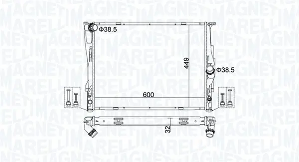 Radiator motor (Automat Manual) potrivit BMW 1 (E81), 1 (E82), 1 (E87), 1 (E88), 3 (E90), 3 (E91), 3 (E92), 3 (E93), Z4 (E89) 2.5 3.0