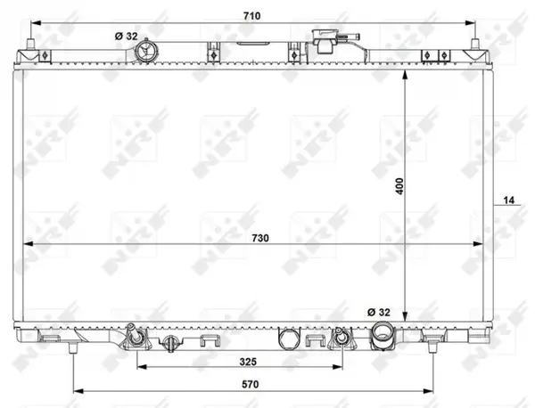 Radiator motor (Automat) potrivit HONDA CR-V II 2.0