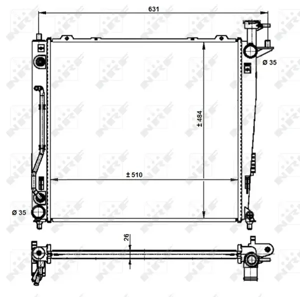 Radiator motor (Automat) potrivit KIA SORENTO II 2.2D -12.15