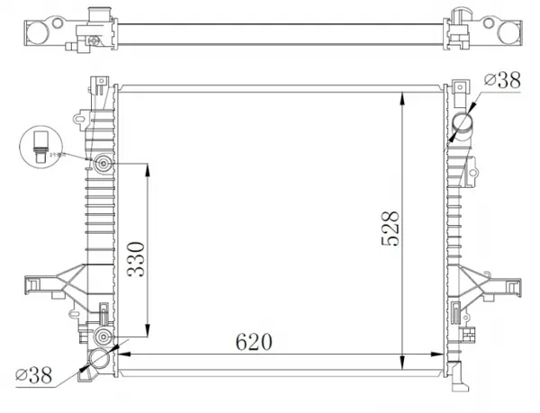 Radiator motor (Automat) potrivit VOLVO XC90 I 2.4D-4.4