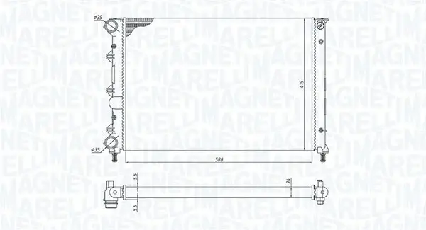 Radiator motor (Manual) potrivit ALFA ROMEO 147 1.6 2.0