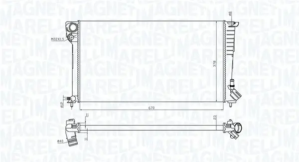 Radiator motor (Manual) potrivit CITROEN BERLINGO, BERLINGO MINIVAN, XSARA, XSARA HATCHBACK, XSARA KOMBI; PEUGEOT 306, 306 HATCHBACK, PARTNER, PARTNER MINIVAN 1.8D 1.9D 2.0D