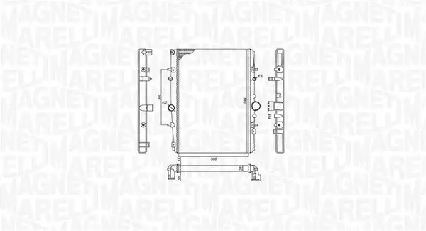 Radiator motor (Manual) potrivit CITROEN C5 I; PEUGEOT 406, 607 1.8-2.2