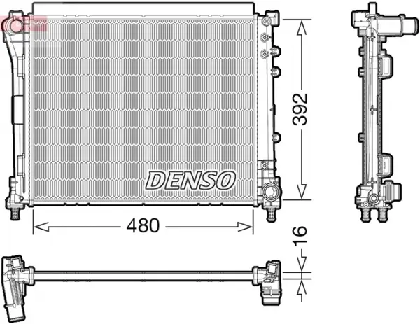 Radiator motor (Manual) potrivit FIAT PUNTO 0.9 0.9LPG
