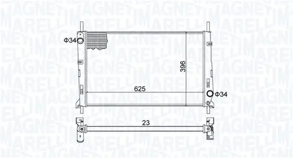 Radiator motor (Manual) potrivit FORD MONDEO I, MONDEO II 1.6 1.8 2.0