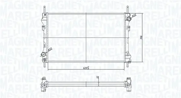 Radiator motor (Manual) potrivit FORD TRANSIT 2.0D 2.4D