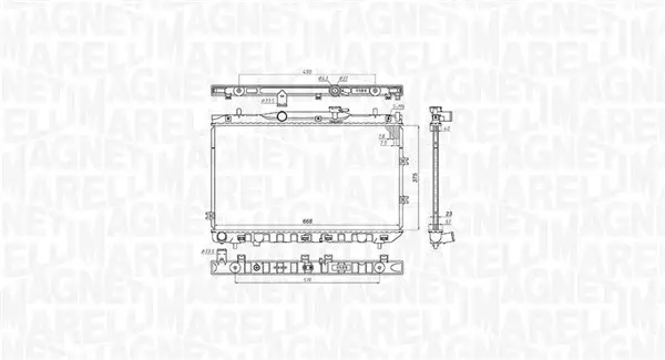 Radiator motor (Manual) potrivit KIA CERATO I 1.6 2.0