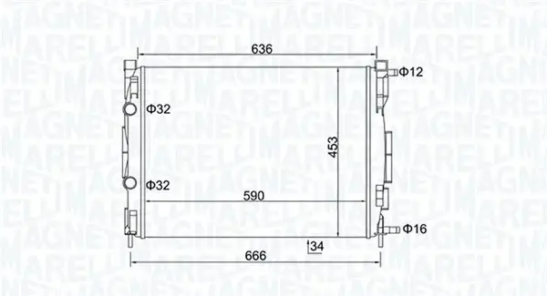 Radiator motor (Manual) potrivit RENAULT GRAND SCENIC II, MEGANE II, MEGANE II KOMBI, SCENIC II 1.5D-2.0
