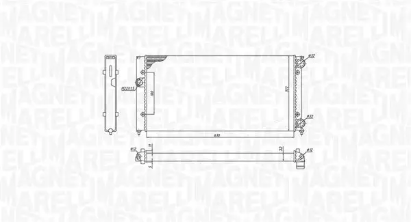 Radiator motor (Manual) potrivit SEAT CORDOBA, IBIZA II; VW GOLF III, VENTO 1.6-2.0