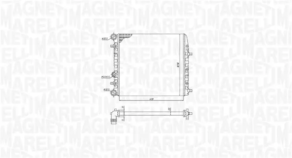 Radiator motor (Manual) potrivit SEAT CORDOBA, IBIZA III; SKODA FABIA I, FABIA I PRAKTIK, FABIA II, ROOMSTER, ROOMSTER PRAKTIK; VW FOX, POLO, POLO IV 1.0-2.0