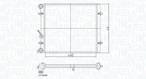 Radiator motor (Manual) potrivit SEAT LEON, TOLEDO II; SKODA OCTAVIA I; VW BORA, BORA I, GOLF IV 1.4 1.6 1.9D