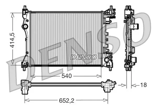 Radiator motor potrivit ALFA ROMEO MITO; FIAT DOBLO 1.4