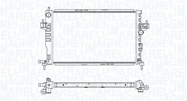 Radiator motor potrivit CHEVROLET CORSA; OPEL COMBO TOUR, COMBO MINIVAN, CORSA C, CORSA C HATCHBACK 1.7D
