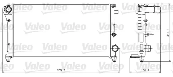 Radiator motor potrivit FIAT PANDA, PANDA HATCHBACK 1.1-1.4CNG