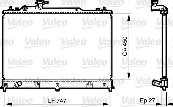 Radiator motor potrivit MAZDA CX-7 2.3