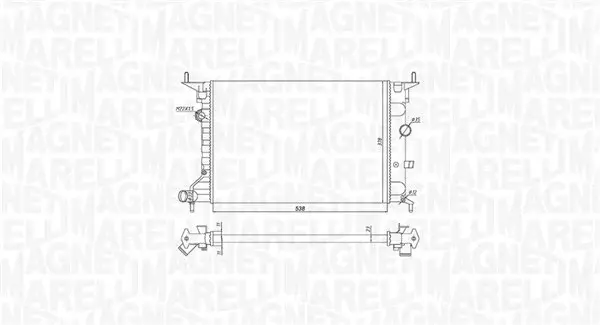 Radiator motor potrivit OPEL VECTRA B 1.6 1.8 2.0