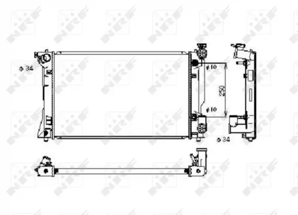 Radiator motor potrivit TOYOTA AVENSIS 2.0 2.4