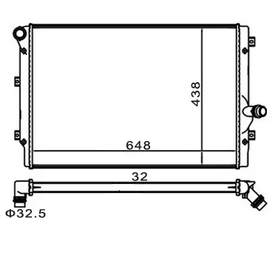 Radiator, racire motor E-KRAFT 1924001040