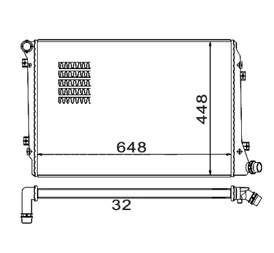 Radiator, racire motor E-KRAFT 1924001042