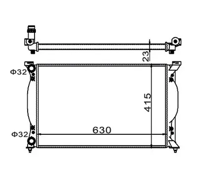 Radiator, racire motor E-KRAFT 1924001049