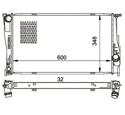 Radiator, racire motor E-KRAFT 1924001089