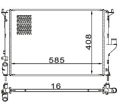 Radiator, racire motor E-KRAFT 1924001199