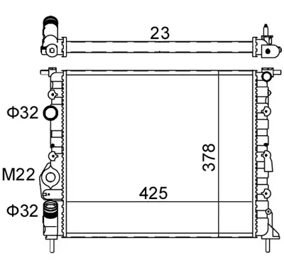 Radiator, racire motor E-KRAFT 1924001201