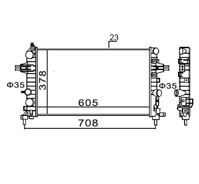 Radiator, racire motor E-KRAFT 1924001630