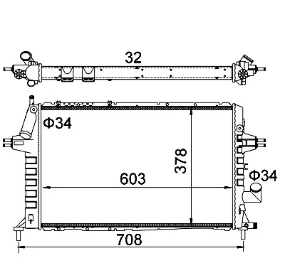 Radiator, racire motor E-KRAFT 1924001650