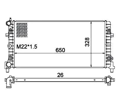Radiator, racire motor E-KRAFT 1924001862