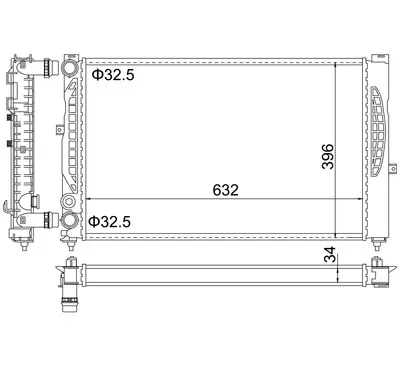 Radiator, racire motor E-KRAFT 1924001977