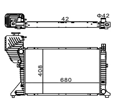 Radiator, racire motor E-KRAFT 7924001064