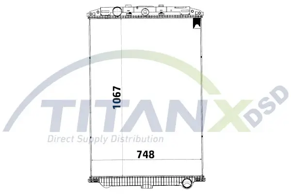 Radiator racire motor (fara rama) potrivit DAF XF 105 MX300 MX340 MX375 10.05-